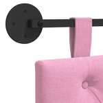 vidaXL Tête de lit suspendue Rose Tissu