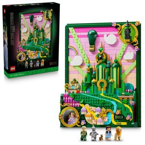 LEGO Wicked — Tableau d'Emerald City 75685 décor LEGO 1 518 pièces pour adultes.