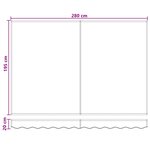 vidaXL Auvent rétractable électrique Sable 100  Polyester et Aluminium