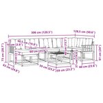 vidaXL Ensemble de canapés d'extérieur 8 pc Blanc et gris clair