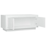 vidaXL Table basse blanc 102x50x45 cm bois d'ingénierie