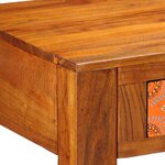 vidaXL Bureau 100x50x75 cm Bois d'acacia massif