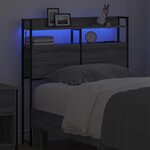 vidaXL Tête de lit avec étagère Sonoma gris 100 cm Bois d'ingénierie