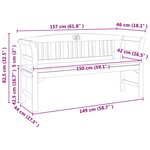 vidaXL banc Finition à l'huile naturelle 157 x 46 x 82 5 cm