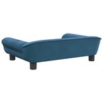 vidaXL Canapé pour enfants bleu 70x45x26 cm velours