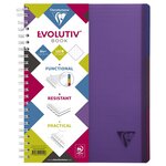 Cahier spiralé Evolutiv'Book 240 p perfo 4 trous 23 5x29 7cm 5x5 - Intercalaires CLAIREFONTAINE