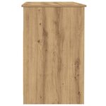 vidaXL Bureau chêne artisanal 102x76x50 cm bois d'ingénierie