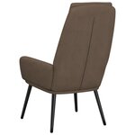 vidaXL Chaise de relaxation Taupe Tissu