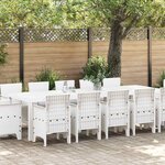 vidaXL Ensemble de salle à manger pour jardin avec coussin 13 Pièces