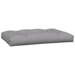 vidaXL Coussins de palette lot de 3 gris tissu