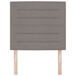 vidaXL Tête de lit LED avec bandes LED Taupe 80 cm tissu