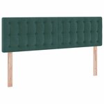 vidaXL Lit de Rangement avec matelas Vert foncé 140 x 190 cm Velours