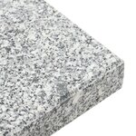 vidaXL Base de parasol sur roues pour poteaux Ø38/48mm Granit gris 30 kg Carré