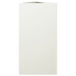 vidaXL Jardinière blanc triangulaire 40x34 5x70 cm acier