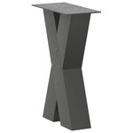 vidaXL Pieds de table basse en forme de X  2 pièces  anthracite  38 x (42-43) cm  acier