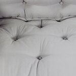 Coussin de canapé Pallet vidaXL avec appui-bras et dossier en tissu gris
