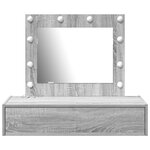 vidaXL Table de Toilette Gris 83 x 40 x 70 cm Bois d'ingénierie