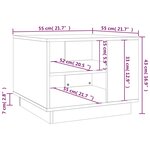 vidaXL Table basse gris béton 55x55x43 cm bois d'ingénierie