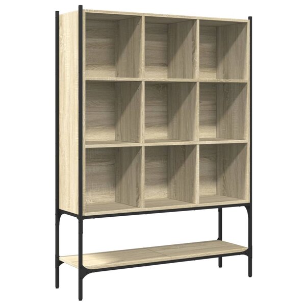 vidaXL Bibliothèque chêne sonoma 102x30x141 5 cm bois d'ingénierie