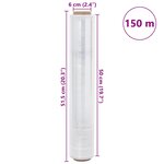 vidaXL Film étirable 6 Pièces transparent 30 μm 50 cm x 150 m