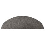 vidaXL Tapis d'escalier autocollants 15 Pièces 56x17x3 cm Gris