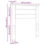 vidaXL Tête de lit Chêne fumé 100 cm Bois d'ingénierie