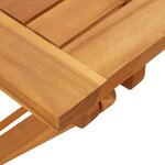 vidaXL Ensemble à manger de jardin pliable 5 Pièces bois massif d’acacia