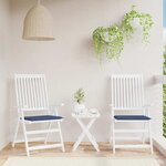vidaXL Coussins de palette lot de 2 bleu marine 50x50x4 cm