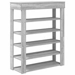 vidaXL Étagère à chaussures sonoma gris 80x30x98 cm bois d'ingénierie
