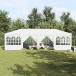 vidaXL Tente de fête Blanc 800 x 400 x 266 cm Polyester  Acier