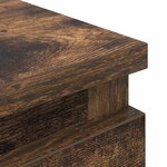 vidaXL Meuble TV chêne fumé 40x35x54 cm bois d'ingénierie