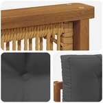 vidaXL Sofa de milieu extérieur Naturel