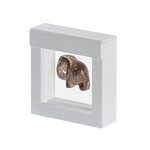 Cadre blanc Nimbus 70 pour objets de collections.