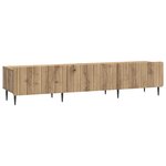 vidaXL Meuble TV 147 x 34 5 x 32 cm Chêne artisanal Bois d'ingénierie