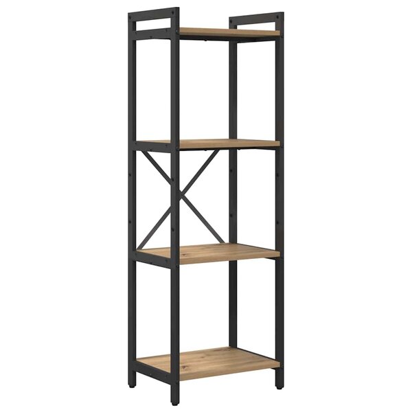 vidaXL Bibliothèque chêne artisanal 40 x 30 x 118 cm Bois d'ingénierie
