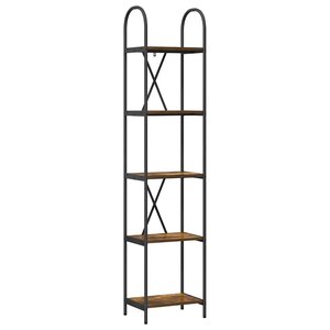 vidaXL Étagère Chêne fumé 40 x 30 x 183 cm Bois d'ingénierie