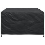 vidaXL Housse pour mobilier d'extérieur Noir 150 x 150 x 75 cm 600D