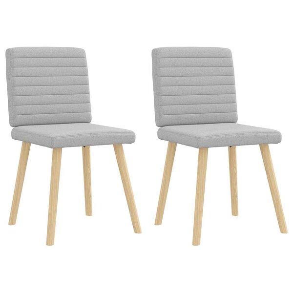 vidaXL Chaises à manger lot de 2 gris nuage tissu