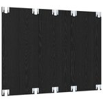 vidaXL Meuble TV mural Chêne noir 120 x 23.5 x 90 cm Bois d'ingénierie
