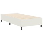 vidaXL Cadre de lit plateforme Crème 90 x 200 cm tissu
