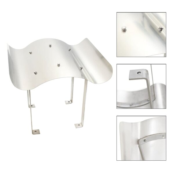 vidaXL Capot de cheminée Acier inoxydable 70 x 70 x 37 cm