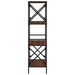 vidaXL Bibliothèque 4 niveaux chêne brun 59x35x132cm bois d'ingénierie