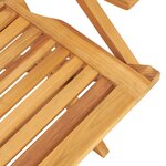 vidaXL Ensemble à manger de jardin 5 Pièces Bois de teck massif