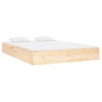 vidaXL Cadre de lit sans matelas bois massif 120x190 cm