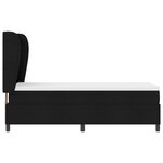 Lit Box Spring vidaXL avec Matelas - Noir - 80x200 cm - Tissu