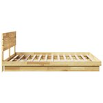 vidaXL Cadre de lit avec tête de lit sans matelas 200 x 200 cm