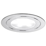 Kit spot LED encastré 3X5 6W acier brossé