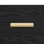 vidaXL Buffet Chêne noir 34 x 34 5 x 90 cm Bois d'ingénierie