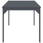 vidaXL Table d'Extension Anthracite 180 x 80 x 76 cm Acier