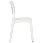 vidaXL Chaises de jardin lot de 2 Blanc Polypropylène
